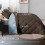 King Comforter Set Brown Blue 3-Piece All-Season 4