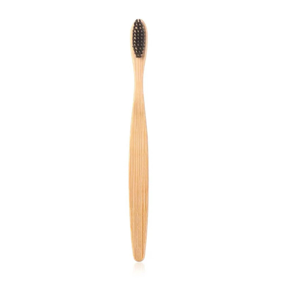 Black Soft Bristle Toothbrush For Sensitive Gums, Ergonomic Nonslip Grip, Pack Of 5