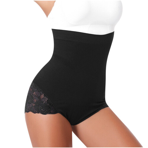 Εσώρουχα Shapewear με ψηλή μέση, έλεγχος κοιλιάς, ανόρθωση γλουτών, μαύρο 1