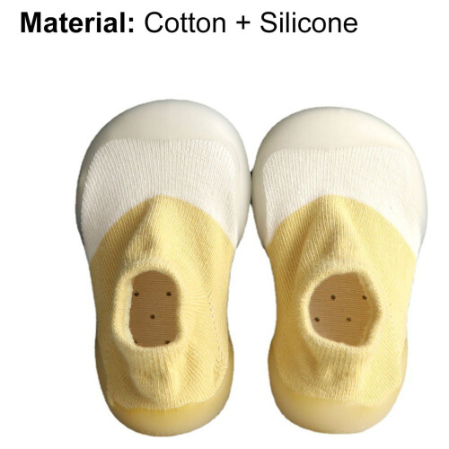 1 Pair Baby Comfortable Rubber Sole Sock Shoes for First Steps 1