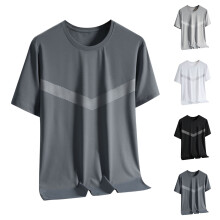 Herren-T-Shirts, Freizeithemden in Übergrößen, weiche und atmungsaktive Sommerkleidung für drinnen und draußen, Rundhals-T-Shirts mit kurzen