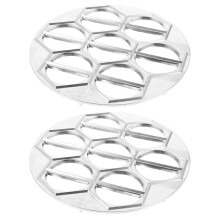 Runde Aluminium-Teigtaschenform, 2 Stück, 11,8 x 9,4 x 0,6 Zoll