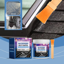 Flexible Polyurethane Waterproof Coating 150ml - Crack-Resistant Sealant for Concrete, Wood & Metal Surfaces with Impermeable Protection