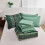 Set de pilotă Boho Green Queen, microfibră, 8 piese 7
