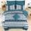 Boho Aqua & Purple 8-Piece Bed Set Queen 4