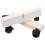 Rumdeler stabilisatorfødder enkel og elegant rumdelerbase hvid træ 2 stk. 7