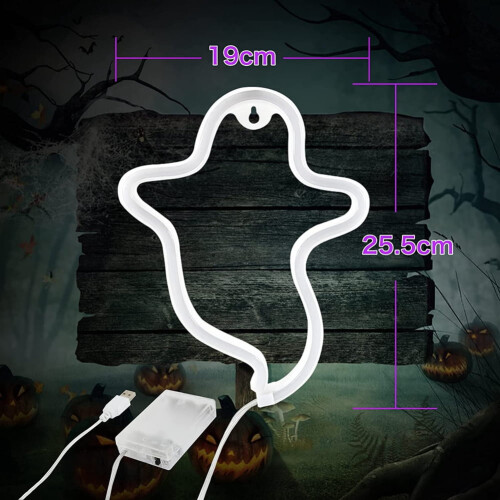 Ghost LED-Neonreklame – USB- oder batteriebetrieben 1