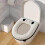 Coussin de siège de toilette doux et épais, lavable et réutilisable 8