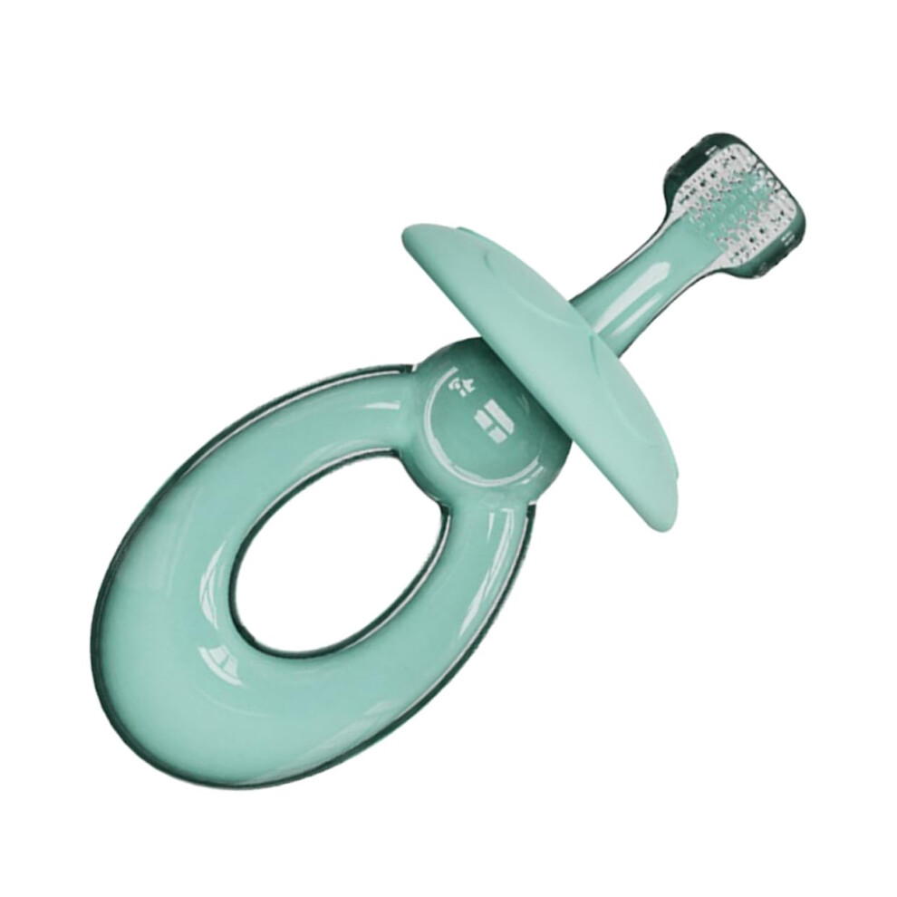 Toddler Toothbrush with Ergonomic Mushroom Grip, Soft Silicone Baby Training Brush for Gentle Gum Care