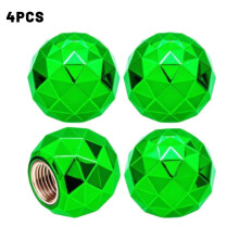 Sparkle Ball Ventieldopjes voor Banden, Lekvrije Rubberen O-ring, 4 stuks