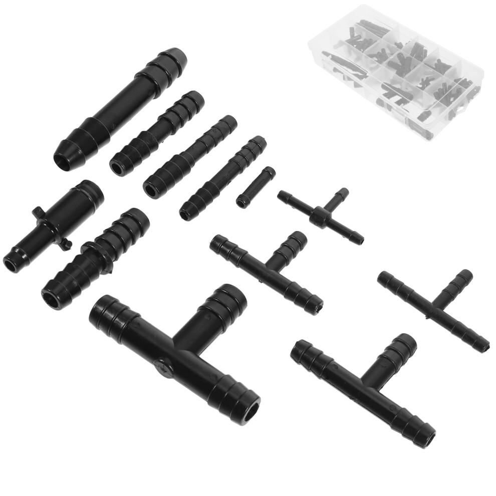 Nylon Vacuum Hose Connector Kit With Assorted Sizes For Replacement Vehicle Maintenance Automotive Use 113Pcs Black 9353595275539