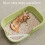 Kattenbak, halfgesloten, extra groot, 19x14x5 inch, wit 7