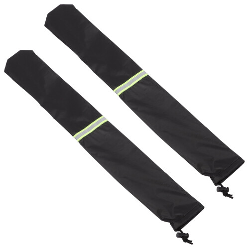 1 par vindrutetorkareskydd i svart polyester