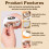 Automatic Nail Clipper with Light and 3 Speeds for Adults, 5