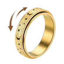 Fidget Spinner Ring Tiché otáčanie Fidget krúžkov na úľavu od stresu, odolný prsteň proti úzkosti pre mužov a ženy, prsteň z