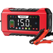 Chargeur de batterie NC215 15A 12V/24V LiFePO4 et plomb-acide, chargeur intelligent à 9 étapes avec compensation de température — Compatible