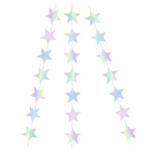 Shiny Star Paper Garland 3-Pack