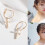 1 ζευγάρι σκουλαρίκια με λευκό σταυρό, κρεμαστά σκουλαρίκια από κράμα, άνετα για 8