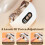 Automatic Nail Clipper with Light and 3 Speeds for Adults, 6