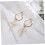 White Cross Dangle Earrings Alloy 1 Pair 4