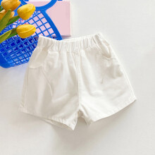 ¡Liquidación! Pantalones cortos para niñas de lulshou, para niños pequeños, niñas y niños, estilo casual, primavera-verano, color liso,