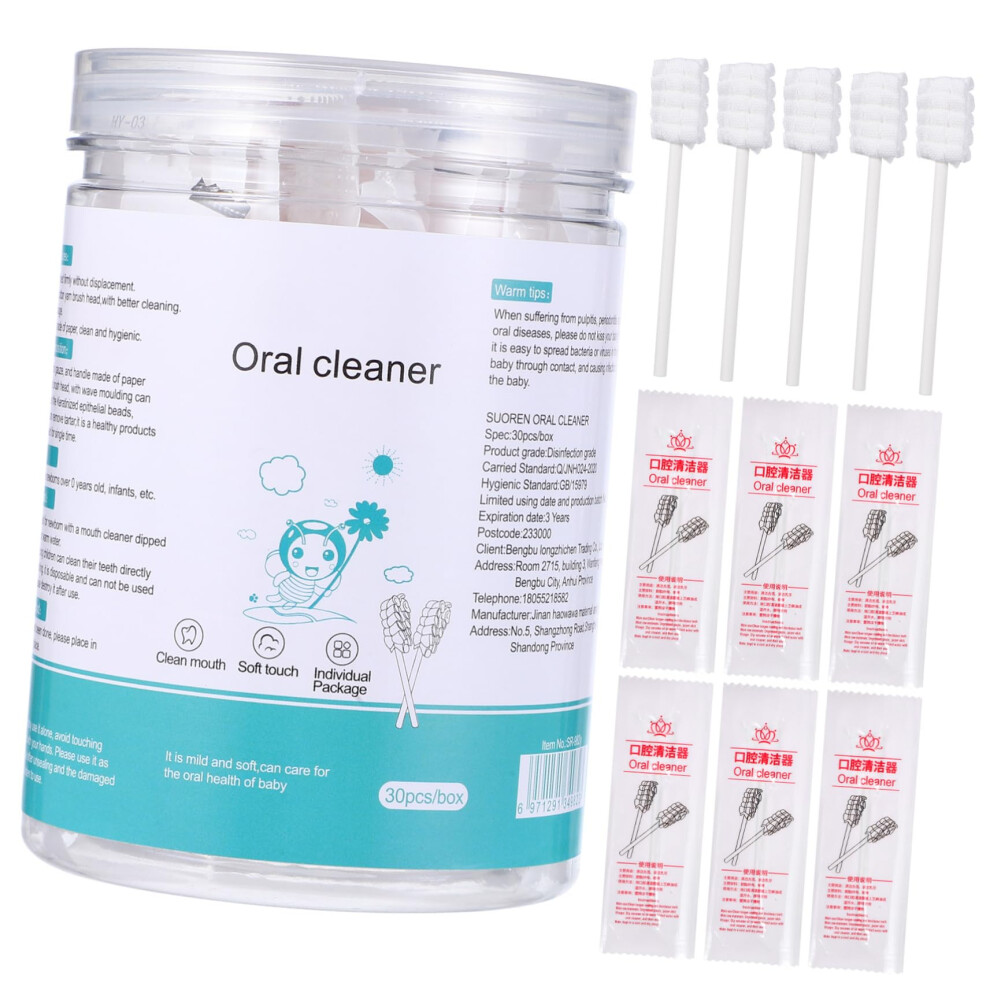 30pcs Baby Finger Toothbrush Infant Oral Care Set with Tongue Cleaner and Gentle Gum Massage