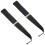 1 par vindrutetorkareskydd i svart polyester 4