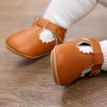 Unisex Baby Crib Shoes Lovely Baby Boy Leopard PU Leather Non-slip Soft Sole Toddler First Walking Shoes 0-18 Month