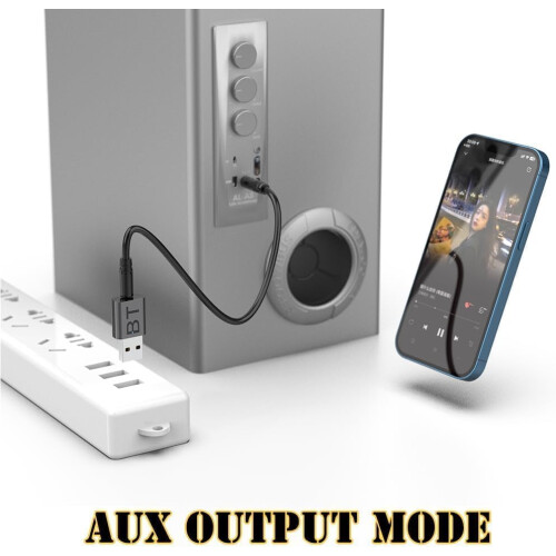 Κιτ αυτοκινήτου Bluetooth USB, Μίνι προσαρμογέας δέκτη Bluetooth 5.4 Mini2 σε 1 για μουσική 2