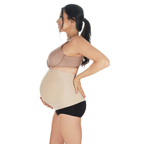 SlimMe Maternity Shaping & Supportive Belly Band, Medium, Nude 2