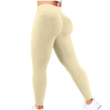 Leggings voor dames, effen kleur, hoge taille, elastische heupen, fitness- en sportlegging, strakke en huidkleurige yogabroek, lange broek, maat S-2XL