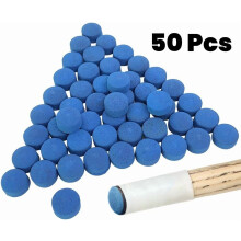 Pool Cue Tips Replacement Kit Blue 50 Pieces