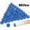 Pool Cue Tips Replacement Kit Blue 50 Pieces 1