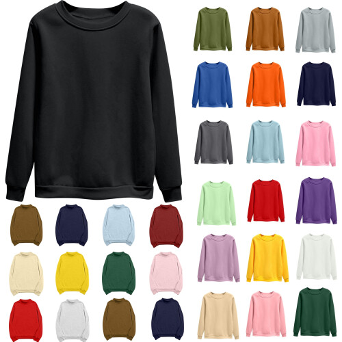 Φούτερ για γυναίκες Plus Size, Γυναικεία Oversized Φούτερ με Στρογγυλή Λαιμόκοψη,