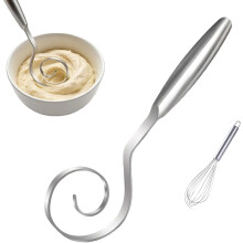 9" Seamless Stainless Steel Dough Whisk for Sourdough – Dishwasher Safe, Ideal for Bread, Pizza, Pastry & Cake Batter (1PC)