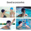 Swimming Cap Unisex Waterproof 2 Pieces 3