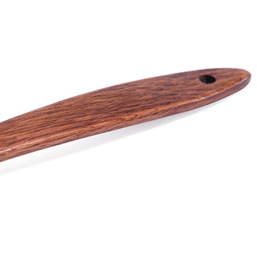 Conjunto de 1 colher de bambu para cozinhar, à prova de vazamentos, com cabo longo e plano. 1