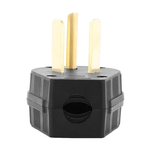 Πρίζα στεγνωτηρίου 30Amp 3 ακροδεκτών - Nema10-30P, 30Amp, γωνιακή πρίζα 125/250Volt, 3πολική 2