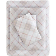 Set de lenjerie de pat True North by Cozy Flannel Warm 100% bumbac - imprimeu inedit cu animale, stele, drăguț, ultra moale, pentru vreme rece,