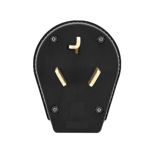 Πρίζα στεγνωτηρίου 30Amp 3 ακροδεκτών - Nema10-30P, 30Amp, γωνιακή πρίζα 125/250Volt, 3πολική 1