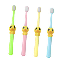 Soft Bristle Toothbrush Set with Cartoon Fun Design for Adults and Kids, 4 Colors