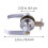 YEAHIBABY home door locks Door Handle Lock Silver Adults Interior Locking Doors 1 Set 3