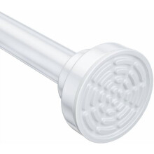 Rustproof 32-43" Tension Shower Curtain Rod, Non-Slip Spring Design, No-Drill Adjustable for Bathroom/Kitchen/Closet (White)