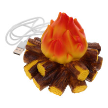 Bougie à flamme de charbon de bois, lumière d'ambiance, lumière LED, feu artificiel, fausse flamme, lumières de feu sans flamme
