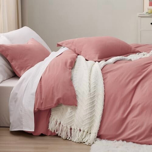 Set copripiumino Pink Clay, misura Queen Size, 3 pezzi 2