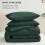 Kingsize microvezel dekbedset, bosgroen 4