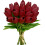 Conjunto de 10 tulipas de seda rosa-choque, 34 cm (13,5 polegadas), compatíveis com decoração para casa, casamentos, Dia das Mães, Páscoa e Dia 1