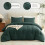 Forest Green Comforter Set Full Size 3-Pc Quilted 2