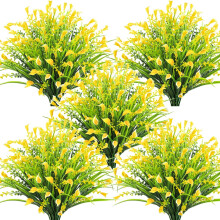 Confezione da 6 calle artificiali resistenti ai raggi UV per esterni – Giardino primaverile/estivo, veranda, fioriera, decorazioni per matrimoni