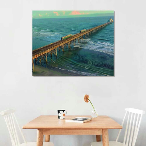 Folly Beach Leinwandbild, 40 x 30 cm 1